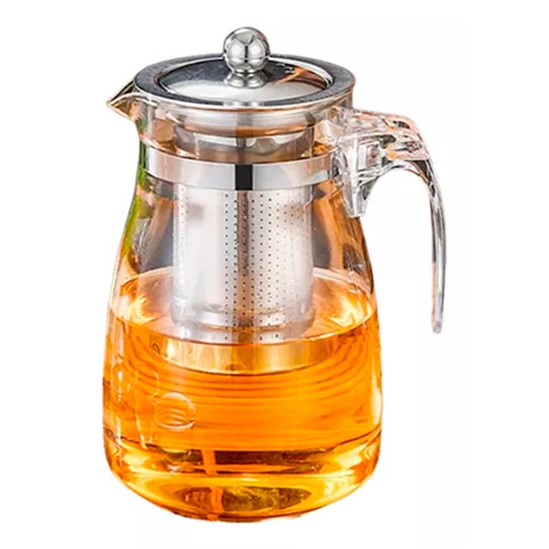 ESHOPANGIE Tetera Té Infusiones Vidrio Con Filtro Acero Inox 750ml