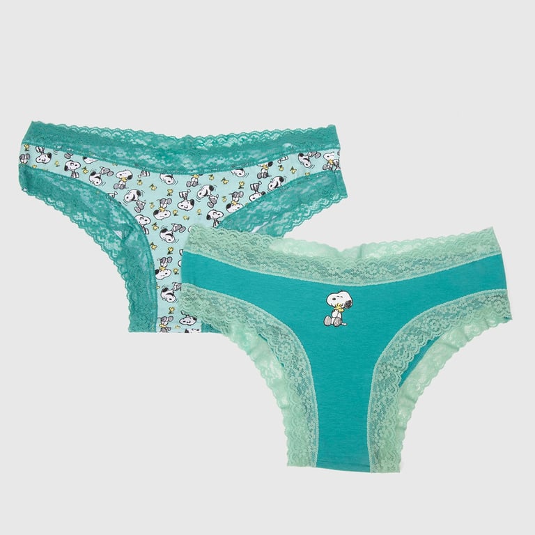 SNOOPY Pack 2 Calzones Bikini Mujer Snoopy Falabella