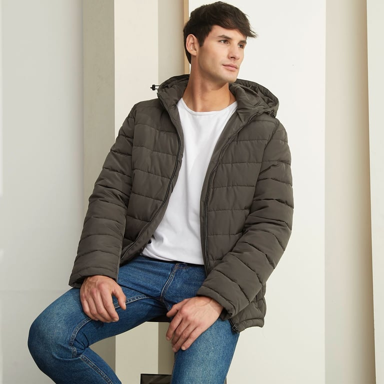 Chaqueta Acolchadas Para Hombre Con Capota Basement Basement