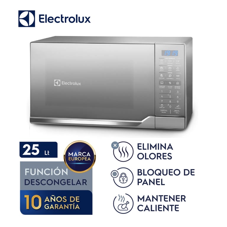 Horno Microondas L Plata Electrolux Emdo S Gsrug Electrolux