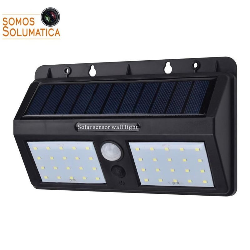 Lampara Luz Solar Led Autoencedido Con Sensor De Movimiento Seisa