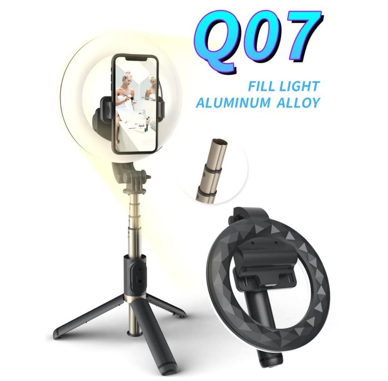 Palo Selfie Stick Bluetooth Solumatica Aluminio Tripode Aro De Luz