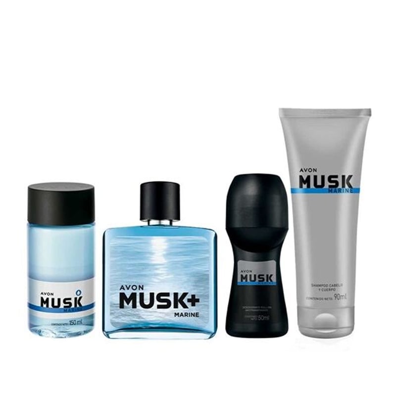 Musk Marine EDP De Hombre Con Refresh Deo Y Shampoo AVON Falabella