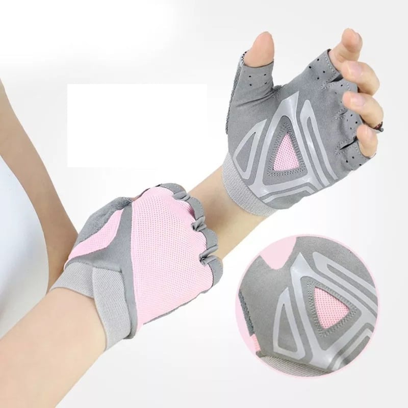 Guantes Para Pesas GYM Dama Mesh Talla S Rosado GENERICO Falabella