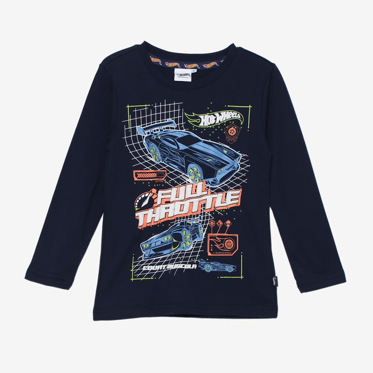 Polo Niño Manga Larga Algodón Hot Wheels HOT WHEELS falabella