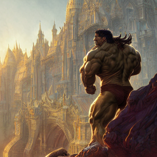 Prompthunt Ultra Realistic Illustration The Hulk In Diablo And