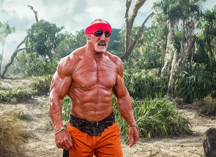 Prompthunt Hulk Hogan Movie Still From The New Thunder In Paradise