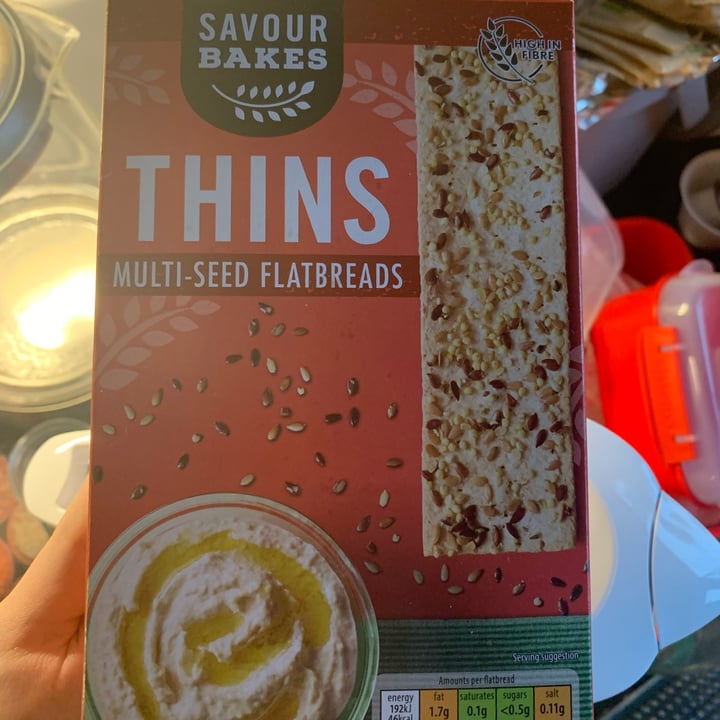 Savour Bakes Thins Multi Seed Flatbreads Review Abillion