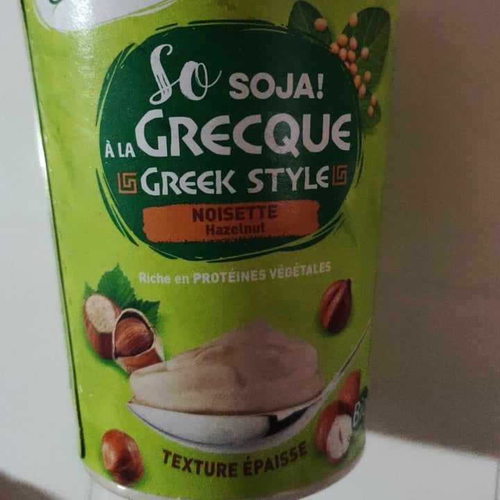 Sojade So Soja À la Grecque Greek Style Noisette Hazelnut Soya