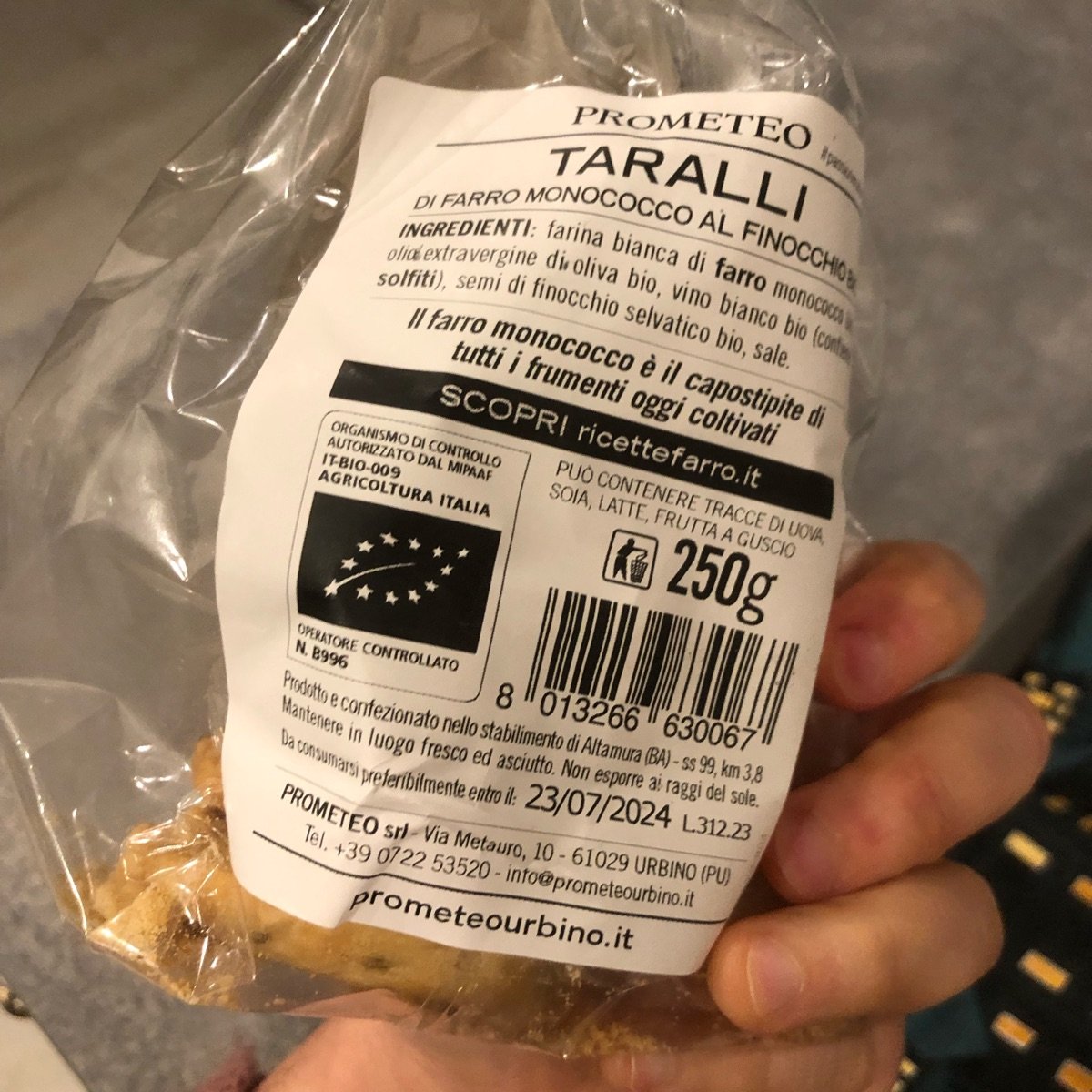 Prometeo Taralli Di Farro Al Finocchio Reviews Abillion