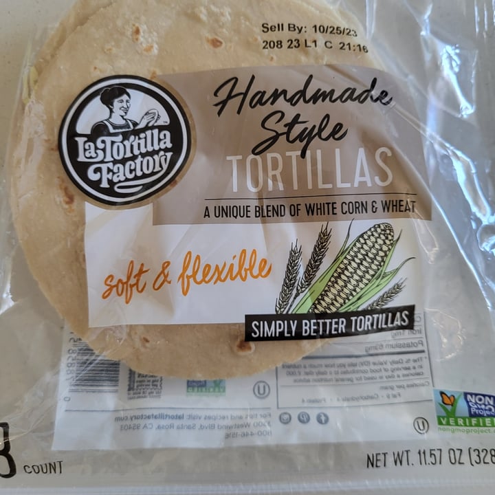 La Tortilla Factory Handmade Style White Corn And Wheat Tortillas