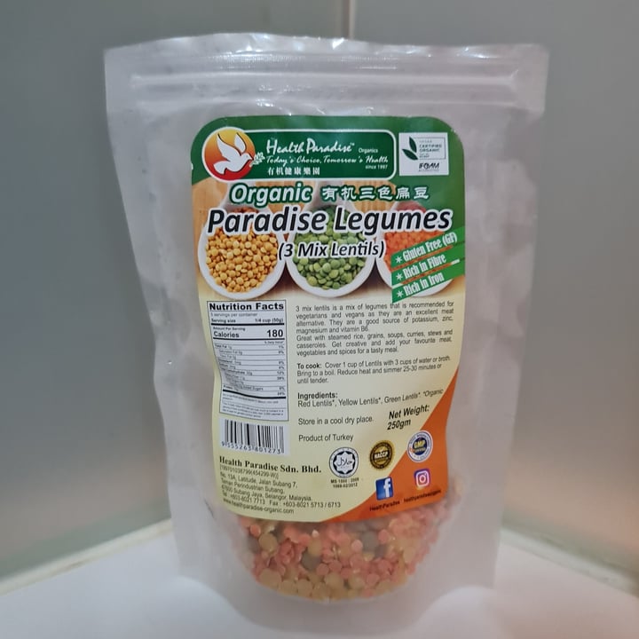 Health Paradise Organic Paradise Legumes Review Abillion