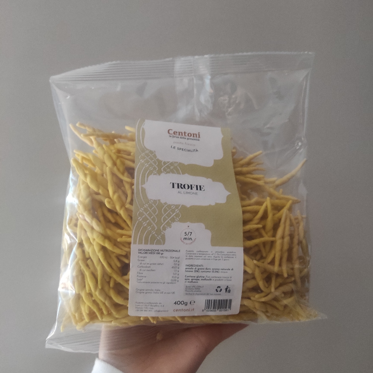 Centoni Trofie Al Limone Reviews Abillion