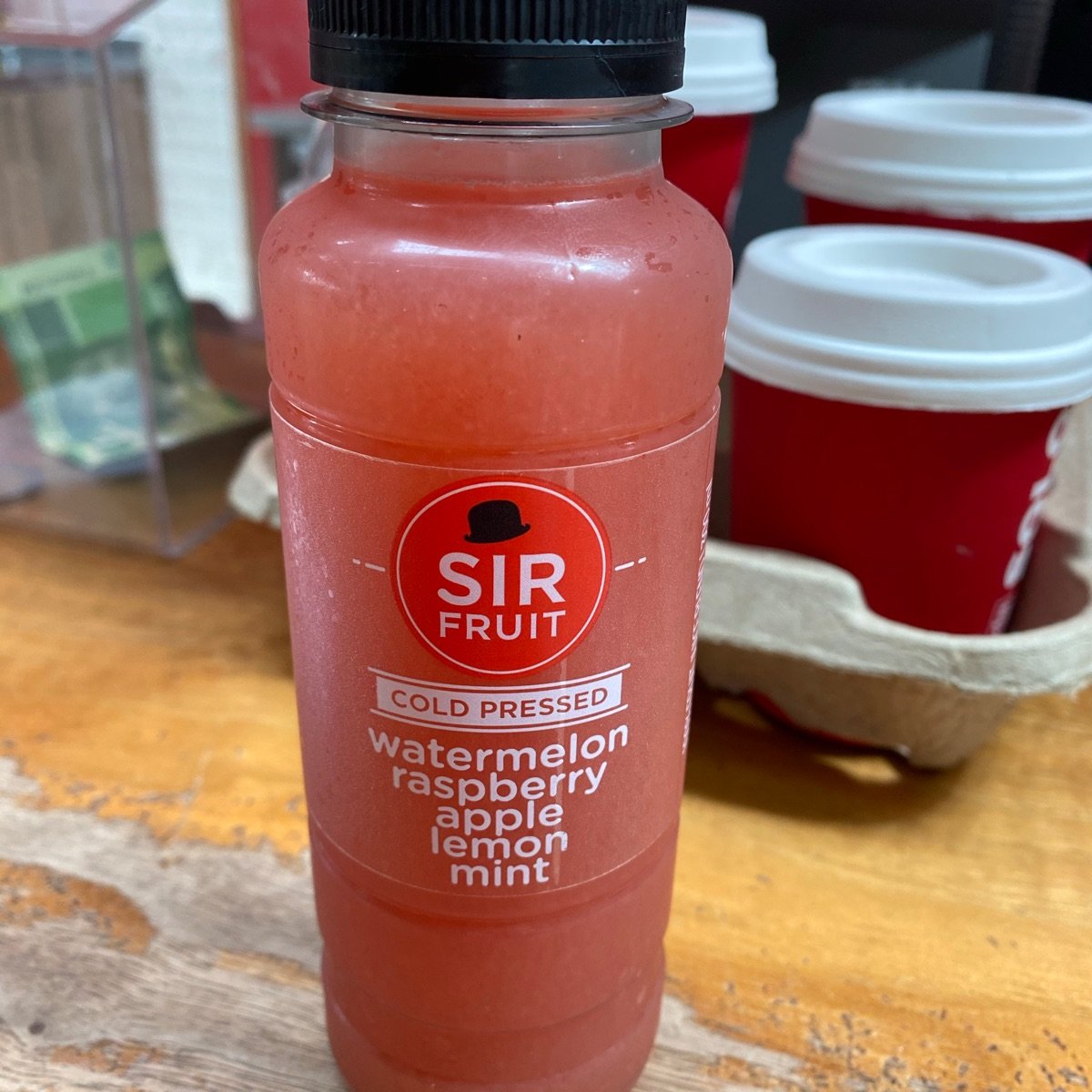 Sir Fruit Watermelon Rasberry Apple Lemon Mint Cold Pressed Juice