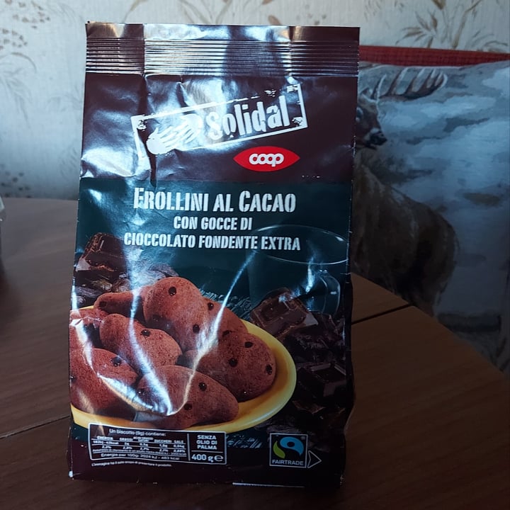 Solidal Coop Frollini Al Cacao Con Gocce Di Cioccolato Fondente Extra