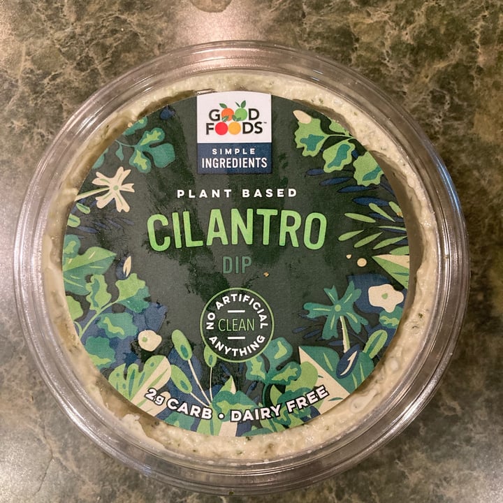 Good Foods Plant Based Creamy Cilantro Dip Review Abillion