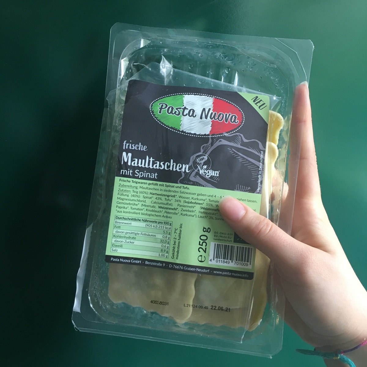 Pasta Nuova Frische Maultaschen Spinat Und Tofu Reviews Abillion