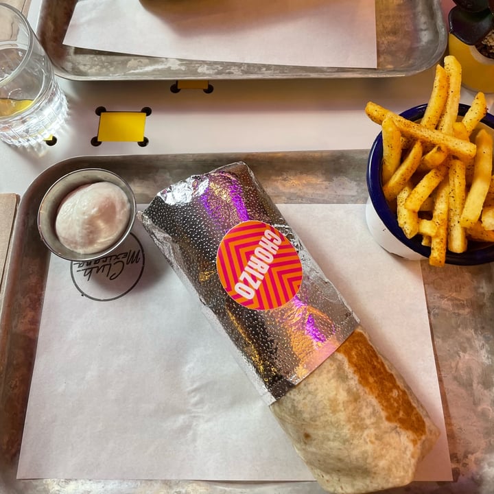 Club Mexicana Carnaby United Kingdom Chorizo Potato Wrap Review