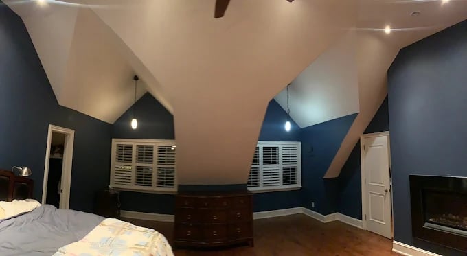 Master bedroom paint work