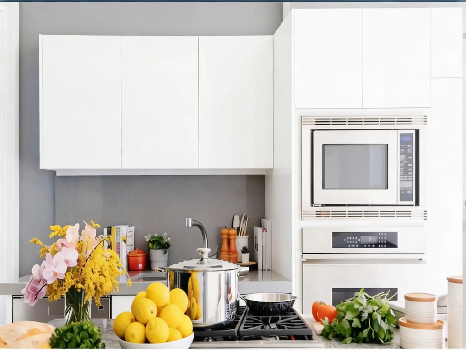 Kitchen renovation with updated cabinetry and finishes