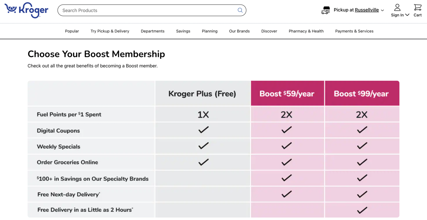 Boost by Kroger