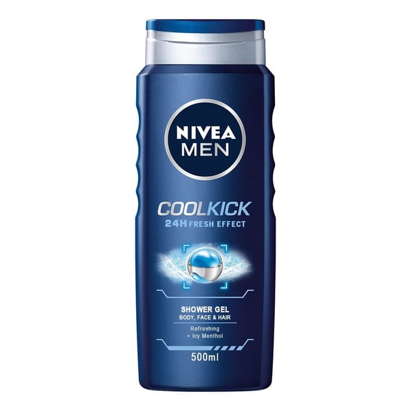 Nivea Men Cool Kick Душ-гел за мъже с мента x500 мл