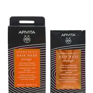 Apivita Express Beauty Ревитализираща маска за коса с портокал 6х20 мл