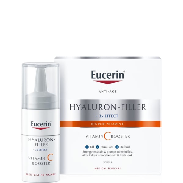 Eucerin Hyaluron-Filler Подмладяващ бустер за лице с витамин С и хиалуронова киселина 3 броя х8 мл