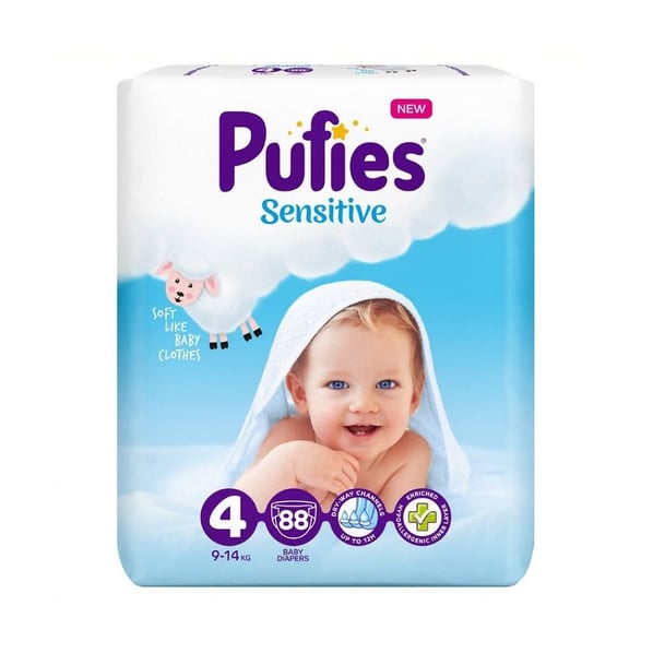 Pufies BIG PACK (BP) sensitive - MAXI 88 PCS