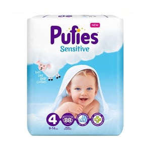 Pufies BIG PACK (BP) sensitive - MAXI 88 PCS