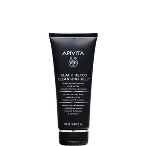 Apivita Black Detox Черен почистващ гел за лице и очи x150 мл