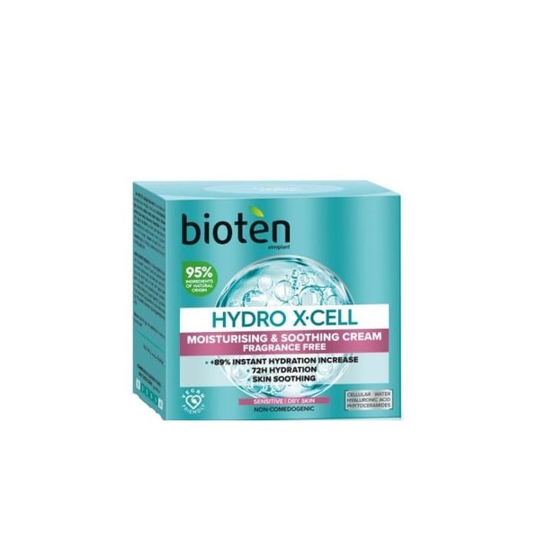 Bioten Hydro X-cell Moisturising and Soothing Cream Хидратиращ дневен крем за чувствителна кожа x50 мл