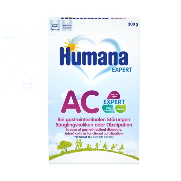 Humana AC Expert Храна при стомашно-чревни нарушения и колики при кърмачета x300 г
