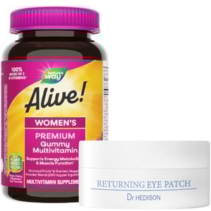 Dr.Hedison Returning Хидрогелни пачове за под очите 60х1.4 г + Alive Мултивитамини за жени х75 желирани таблетки Nature's Way