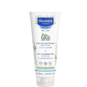  Mustela Измиващ 2в1 гел-шампоан за коса и тяло x200 мл