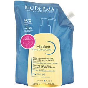 Bioderma Atoderm Душ олио за много суха и атопична кожа пълнител x1 л