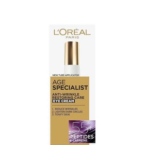 Loreal Age Specialist 55+ Околоочен крем против стареене x15 мл