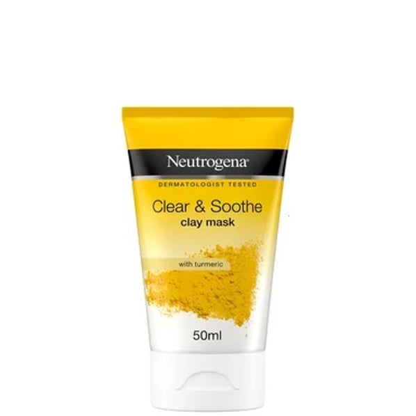 Neutrogena Clear & Soothe Почистваща маска за лице с глина и куркума х50 мл