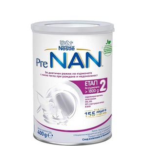  Nestle PreNAN Етап 2 Диетична храна за недоносени бебета x400 г