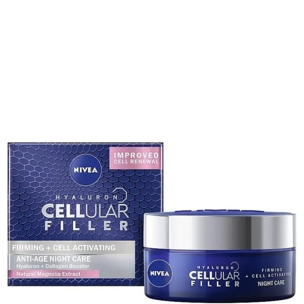 Nivea Cellular Filler + Firming Стягащ нощен крем за лице x50 мл