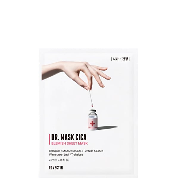 Rovectin Dr. Mask Cica Успокояваща шийт маска за лице 1x25 мл