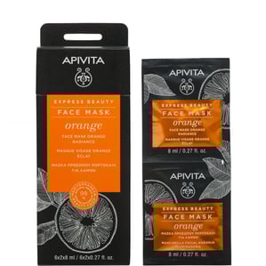 Apivita Express Beauty Възвръщаща блясъка маска за лице с портокал 6x2х8 мл