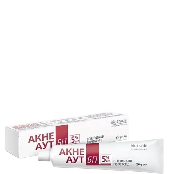 Acne Out BP Бензоилов пероксид 5% гел х20 г Biotrade