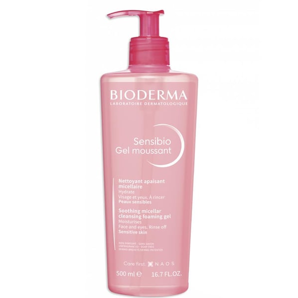 Bioderma Sensibio Мицеларен гел за чувствителна кожа с помпа х500 мл