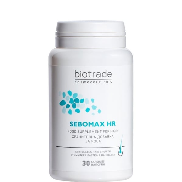Sebomax HR за растеж на косата х30 капсули Biotrade