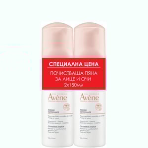Kомплект Avene Essentiels Почистваща пяна за лице 2x150 мл