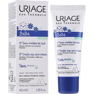 Uriage Bebe Успокояващ прочистващ крем против крусти x40 мл 