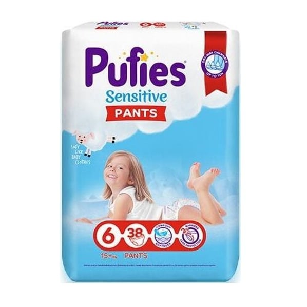Pufies Sensitive Pants EXTRA LARGE 38 /