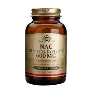 Solgar NAC (N-Acetyl Cysteine) Н-ацетил цистеин за детоксикация 600 мг х60 капсули