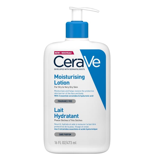 CeraVe Хидратиращ лосион за лице и тяло за суха и много суха кожа х473 мл